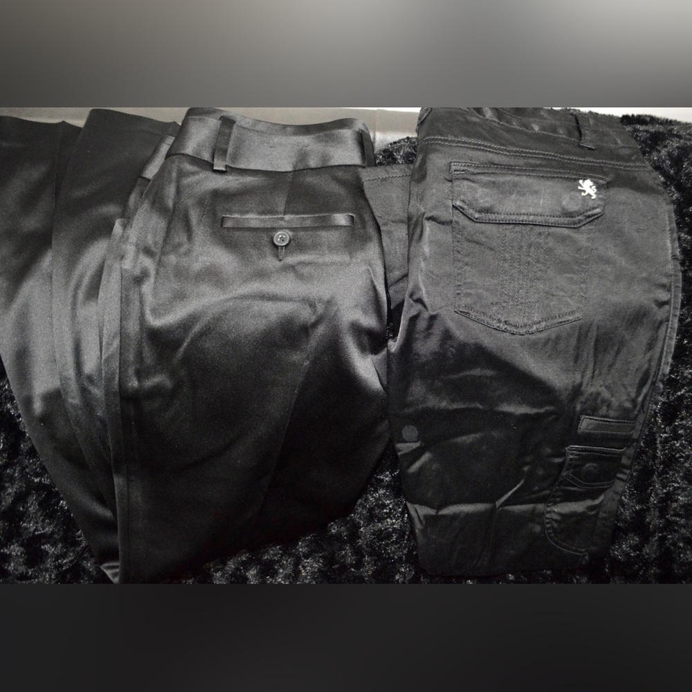Express brand Women’s Satin Pants Size 8 (Set of 2)
